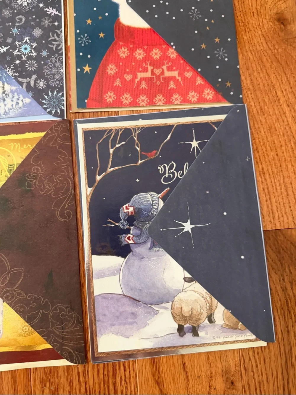 New Set of 6 Assorted Christmas Greeting Cards